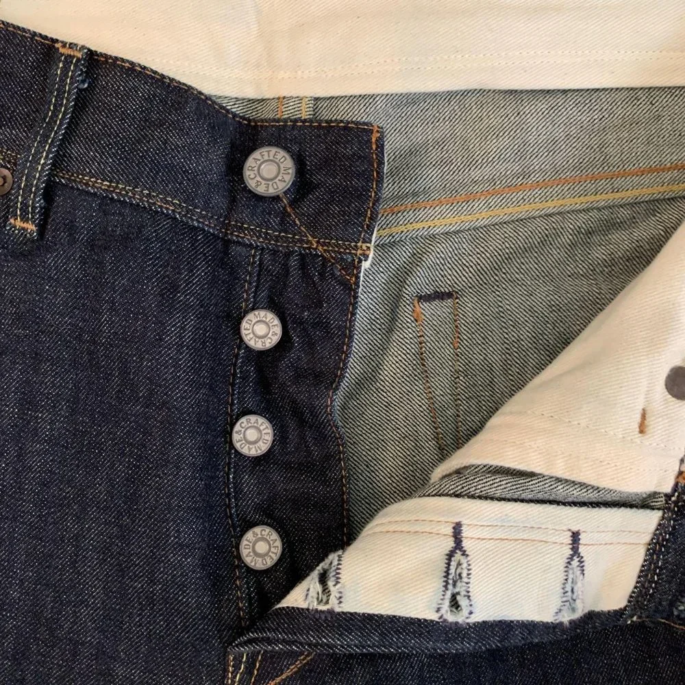 Levi's Made & Crafted “Ruler” Straight Button-fly 32 x 34 Denim Jeans